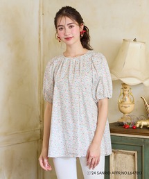 【新品・未開封】リバティプリント　キティ　サンリオコラボ　ブラウス　ピンク　L 新品・未開封】リバティプリント キティ サンリオコラボ ブラウス
