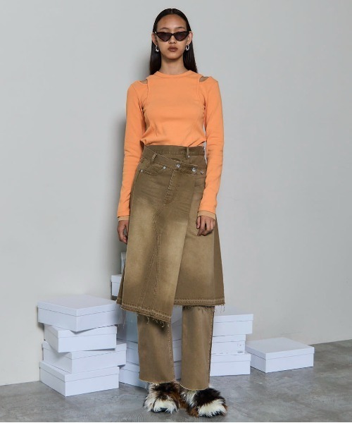 Maison Special／Side Long Zip Denim Side Long Zip Denim