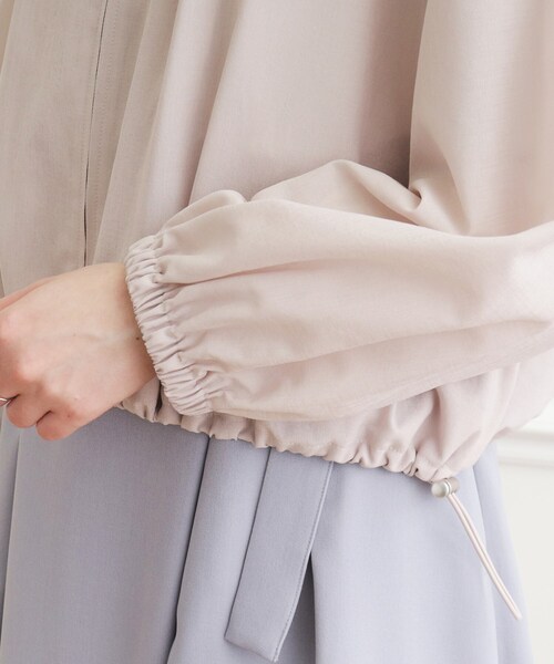 Couture broochうす軽アウターバックフリルシアーブルゾン　36 Couture broochうす軽アウターバックフリルシアーブルゾン 36