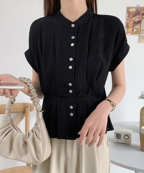 ブラウス シャツ フロントタックボタンブラウス レディース N.Natural Beauty Basic ブラウス シャツ フロントタックボタン