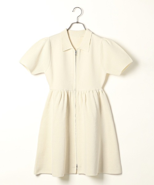 Heather ワンピース ZIPペプラムミニワンピース 126746