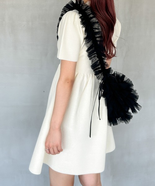 Heather ワンピース ZIPペプラムミニワンピース 126746