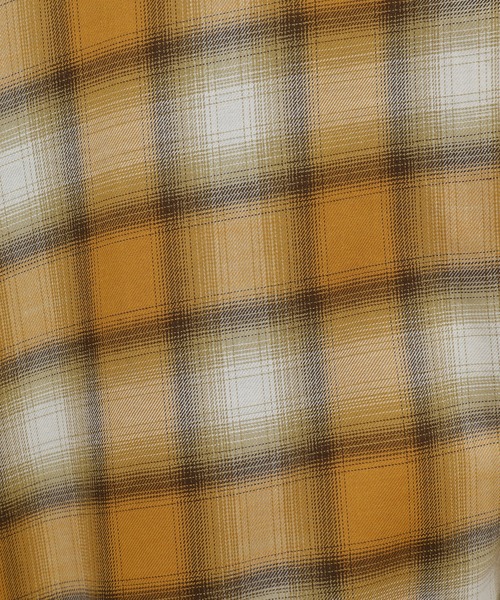 FUSE（フューズ） シャツ コットンレーヨンオンブレーチェック半袖