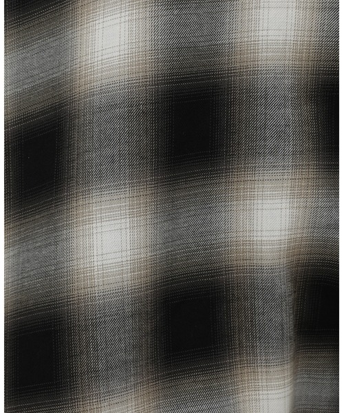 FUSE（フューズ） シャツ コットンレーヨンオンブレーチェック半袖