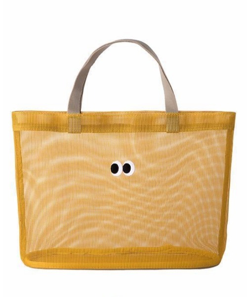 メッシュトート／ショルダーバッグ／オレンジ mesh-tote-bag-orange-x-deep-