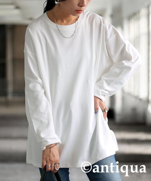 antiqua tシャツ コンパクトスムースロンT レディース メンズ