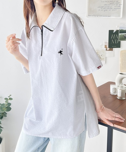  「Java」 半袖ブラウス LARGE アイボリー レディース