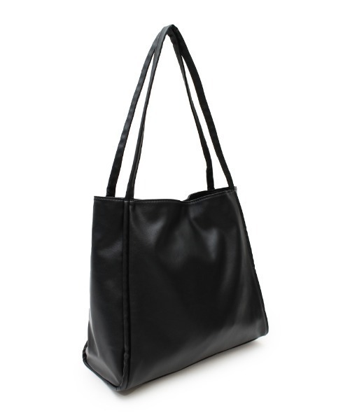 Per sist ence トートバッグ くったりフェイクレザースクエア