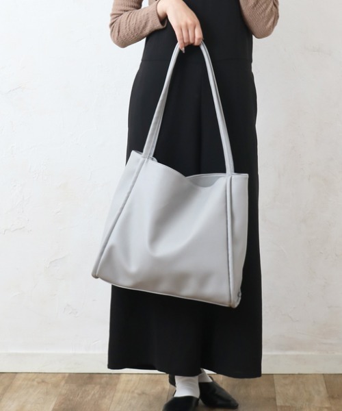 Per sist ence（パーシエンス） トートバッグ くったりフェイクレザー