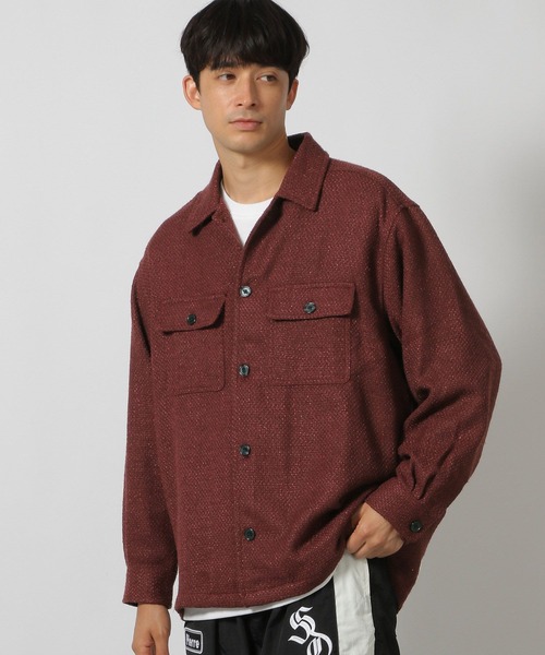 LAKOLE（ラコレ） シャツ ツイードCPOシャツ/146472 メンズ レディース