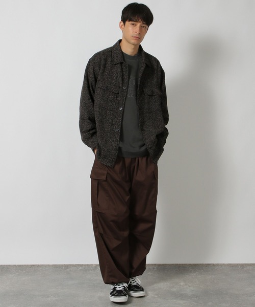 LAKOLE（ラコレ） シャツ ツイードCPOシャツ/146472 メンズ : ZOZOTOWN