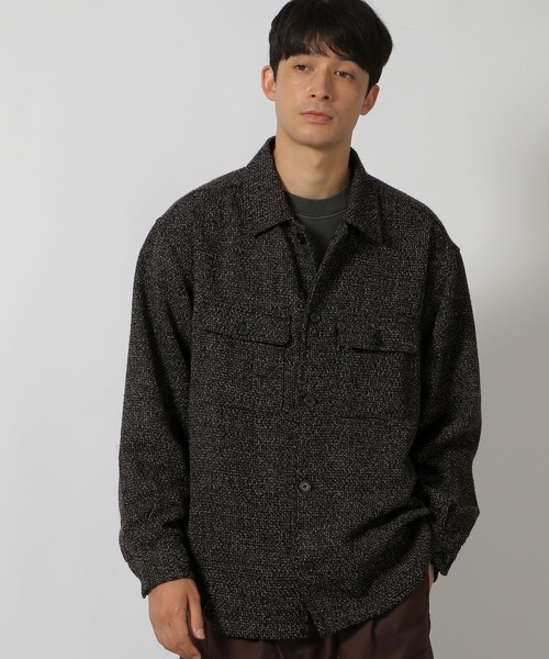 LAKOLE（ラコレ） シャツ ツイードCPOシャツ/146472 メンズ : ZOZOTOWN