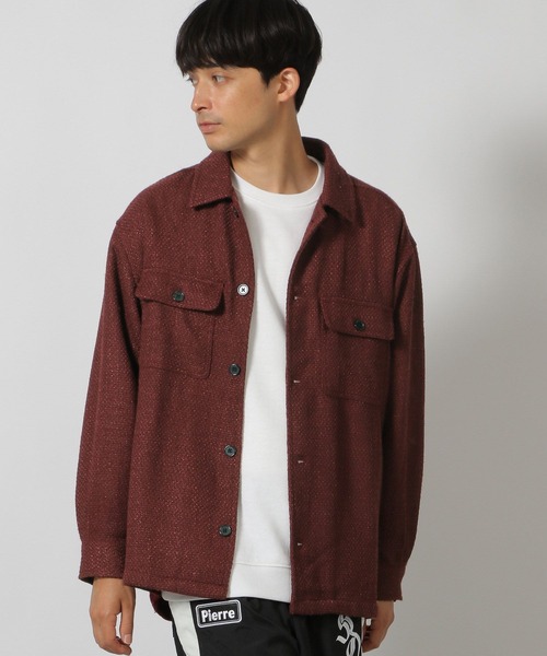 LAKOLE（ラコレ） シャツ ツイードCPOシャツ/146472 メンズ : ZOZOTOWN