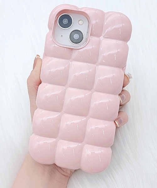 Lace Ladies スマホケース キャンディカラー ぽこぽこ 立体