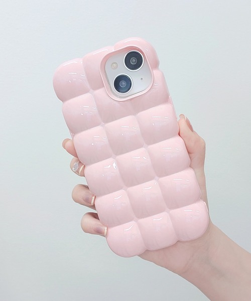 Lace Ladies スマホケース キャンディカラー ぽこぽこ 立体