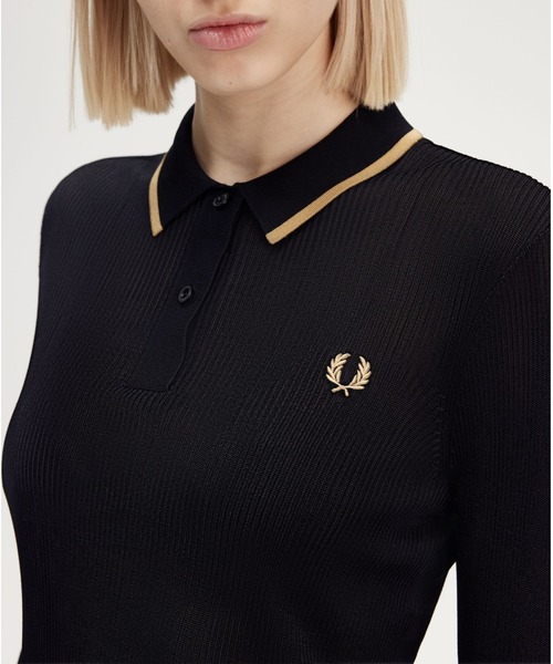 FRED PERRY（フレッドペリー） ポロシャツ ポロ Ribbed Knitted Shirt