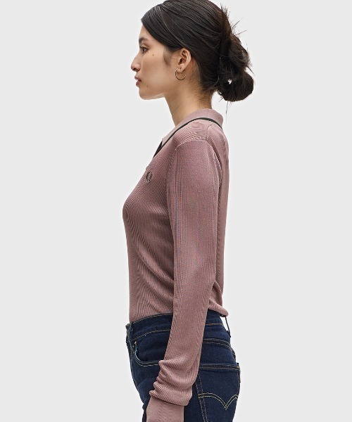 FRED PERRY（フレッドペリー） ポロシャツ ポロ Ribbed Knitted Shirt