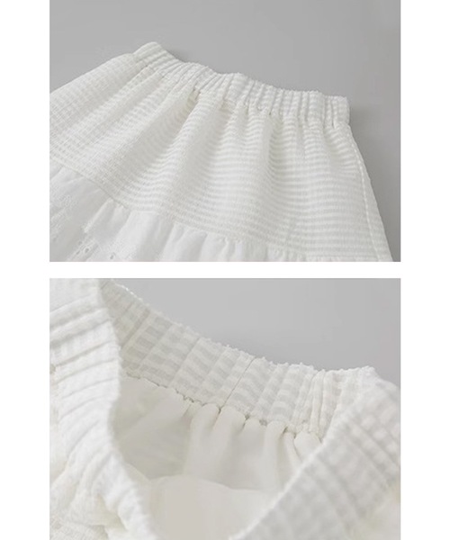 Lace Ladies（レースレディース） ロング スカート フレンチ パッチ