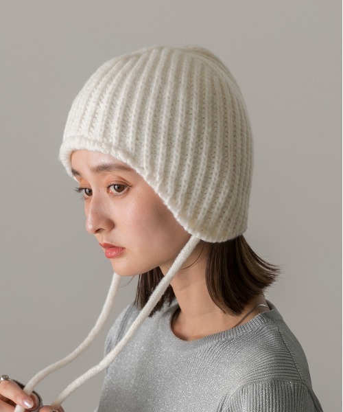 ad thie（アドティエ） ニット帽 ニットキャップ フライトリブ ニット