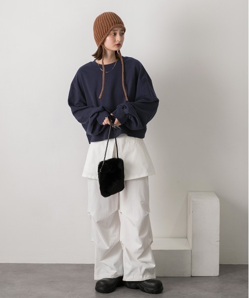 ad thie（アドティエ） ニット帽 ニットキャップ フライトリブ ニット