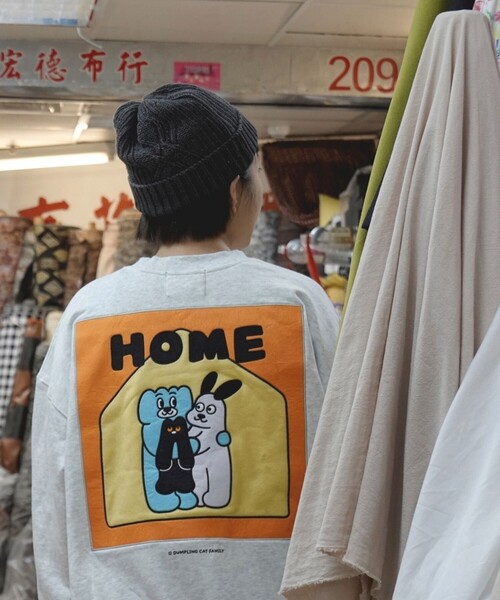 FREAK'S STORE トレーナー スウェット DUMPLING CAT FAMILY