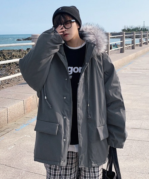 NOWLE（ノウル） ダウンジャケット ダウン 「NOWLE」ファーフード付き