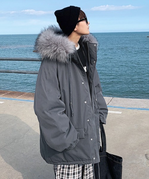 NOWLE（ノウル） ダウンジャケット ダウン 「NOWLE」ファーフード付き