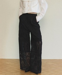 MAISON SPECIAL パンツ Lace Fabric Docking Pants/レース