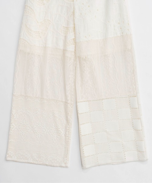 パンツ MAISON SPECIAL Lace Docking Jersey Pants MAISON SPECIAL（メゾンスペシャル）の「Lace Docking Jersey