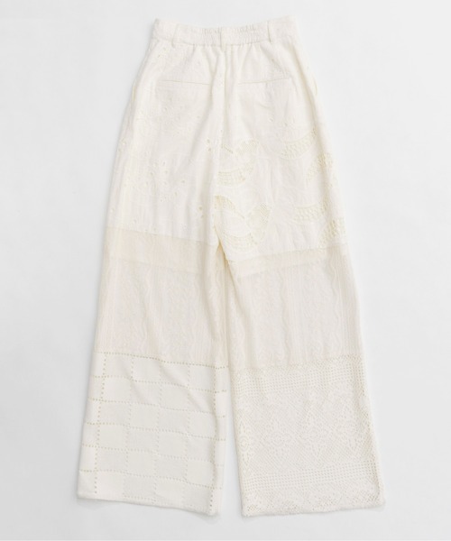 0003A MAISON SPECIAL ペチパンツ Multi Fabric High Waist Pants/マルチファブリックハイウエスト
