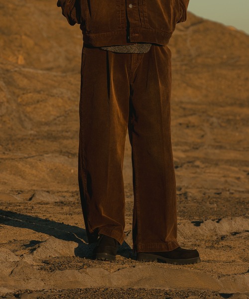 WETTEMPT BLEACHED CORDUROY SLACKS Mサイズ BLEACHED CORDUROY SLACKS / ブリーチコーデュロイスラックス