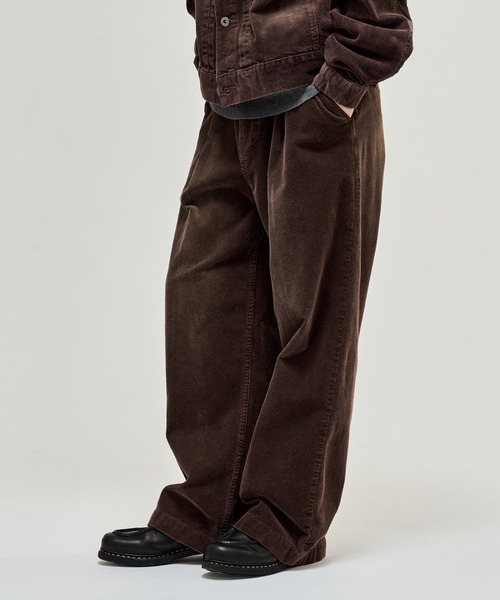 WETTEMPT スラックス BLEACHED CORDUROY SLACKS / ブリーチ