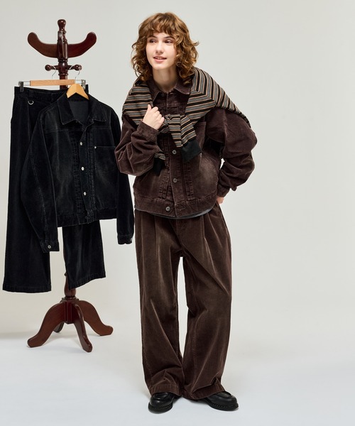 WETTEMPT スラックス BLEACHED CORDUROY SLACKS / ブリーチ