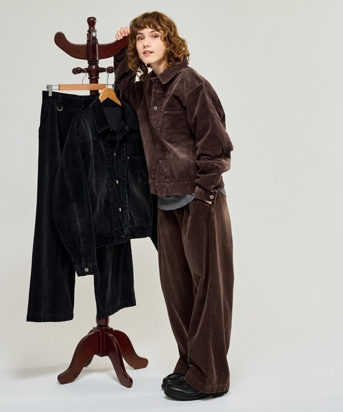 WETTEMPT スラックス BLEACHED CORDUROY SLACKS / ブリーチ