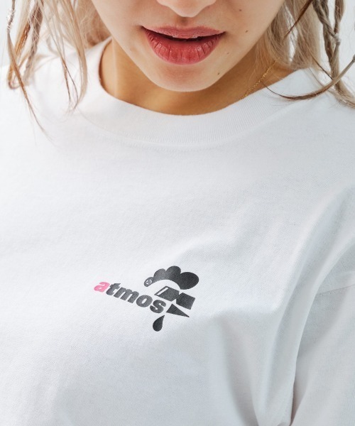 tシャツ atmos pink x MONICHIKI HOUSE AM Logo L/S T-Shirt / アトモス ピンク モニチキ ハウス エ atmos girls tシャツ pink x MONICHIKI HOUSE AM Logo L/S T