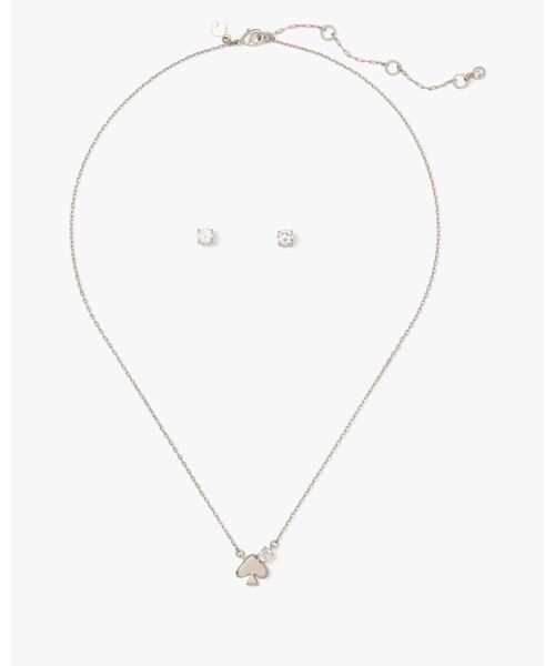 ピアス エブリデイ スペード ストーン ペンダント アンド ピアス セット レディース メンズ