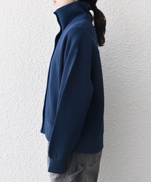 tシャツ SHIPS any:「手洗い可能」サカリバ スナップ スタンドカラー ブルゾン カットソー レディース SHIPS｜SHIPS any:<手洗い可能>サカリバ スナップ スタンド