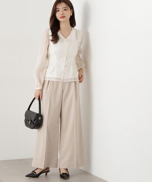 ブラウス シャツ シアーペプラムブラウス / 1215110200 レディース PROPORTION BODY DRESSING ブラウス シャツ シアーペプラム