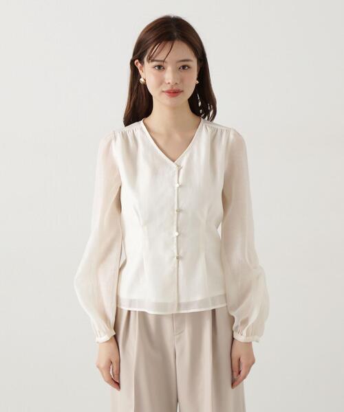 ブラウス シャツ シアーペプラムブラウス / 1215110200 レディース PROPORTION BODY DRESSING ブラウス シャツ シアーペプラム