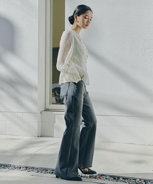 ブラウス シャツ シアーペプラムブラウス / 1215110200 レディース PROPORTION BODY DRESSING ブラウス シャツ シアーペプラム