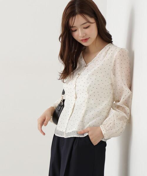 ブラウス シャツ シアーペプラムブラウス / 1215110200 レディース PROPORTION BODY DRESSING ブラウス シャツ シアーペプラム