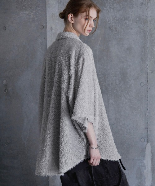 【SERACE】2way loose shaggy short blouson SERACE】2way loose shaggy short blouson