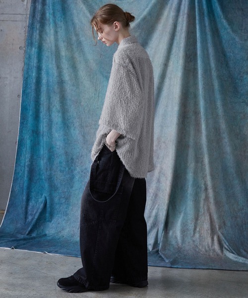 SERACE シャツ 「SERACE」Loose silhouette jacquard shaggy