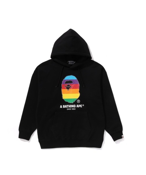パーカー CRYSTAL APE HEAD OVERSIZED PULLOVER HOODIE レディース