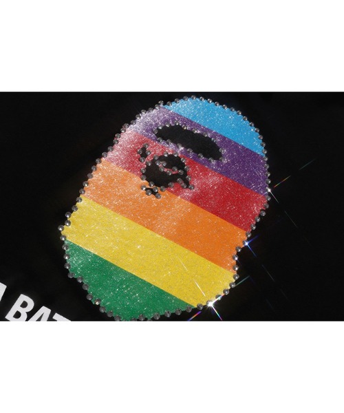 パーカー CRYSTAL APE HEAD OVERSIZED PULLOVER HOODIE レディース A BATHING APE パーカー CRYSTAL HEAD OVERSIZED PULLOVER