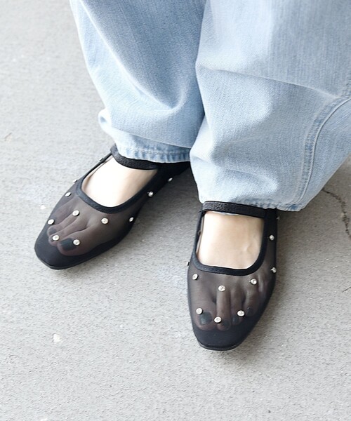 EBLOUNA パンプス 「SHIPS any別注」eblouna: メッシュ クリアドット