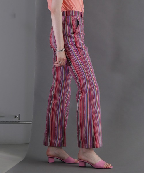 ROSE BUD パンツ (mag.by c)JACQUARD FLARE PANTS レディース