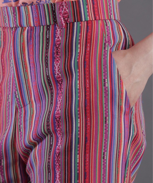 ROSE BUD パンツ (mag.by c)JACQUARD FLARE PANTS レディース