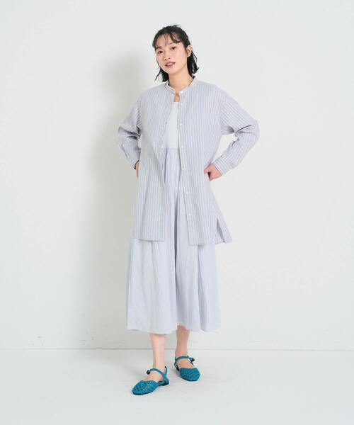 美品　コンジェペイエアデュートリステス　インド綿　ノースリーブワンピース　フリー 美品 コンジェペイエアデュートリステス インド綿 ノースリーブ