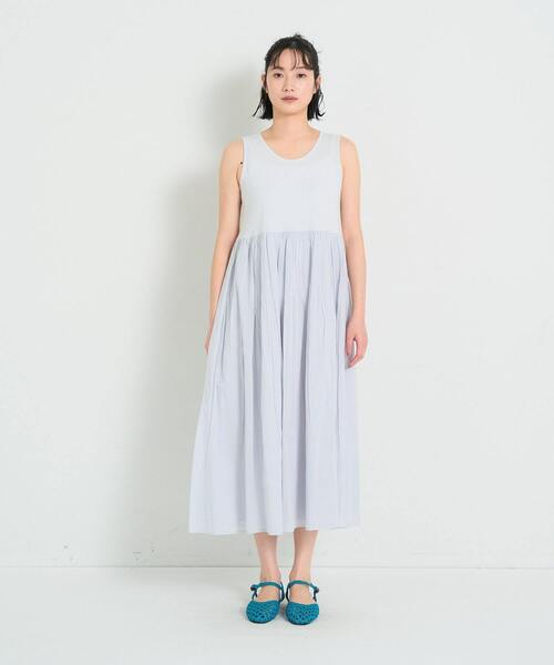 conges payes ADIEU TRISTESSE ワンピース 2重布帛ノースリーブ